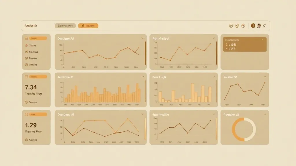 A high-tech clean minimalist software dashboard interface sh